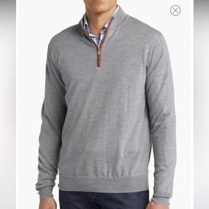 Peter Millar Autumn Crest Wool Blend Quarter Zip Pullover - XL